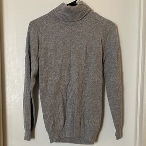 Gray Turtleneck Sweater